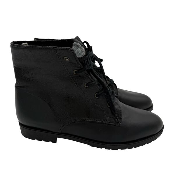 Kodiak Women's Wool Lined Warm Leather Canadian Work Boots Black size 9 - Picture 1 of 7